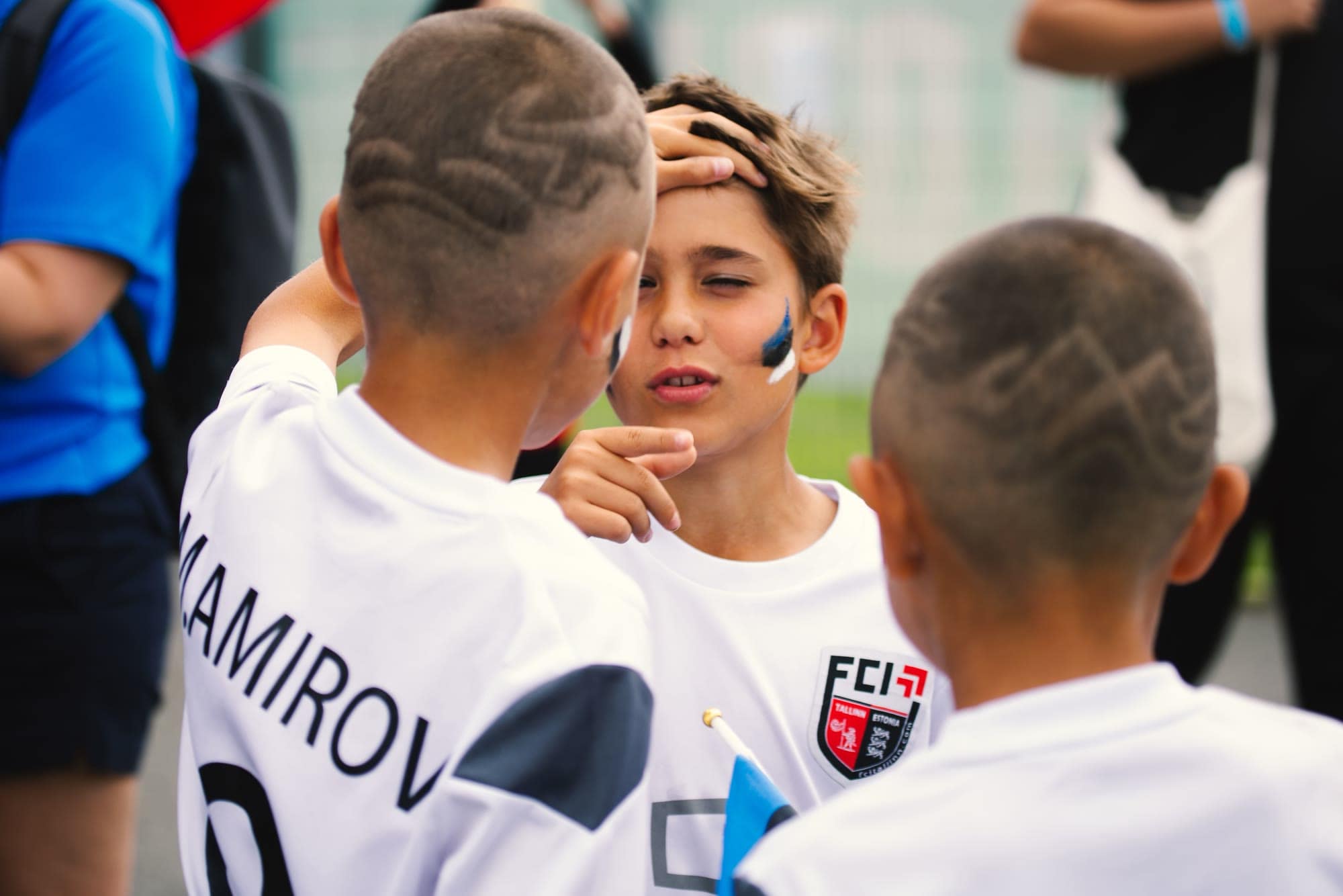 Face paint and club colours