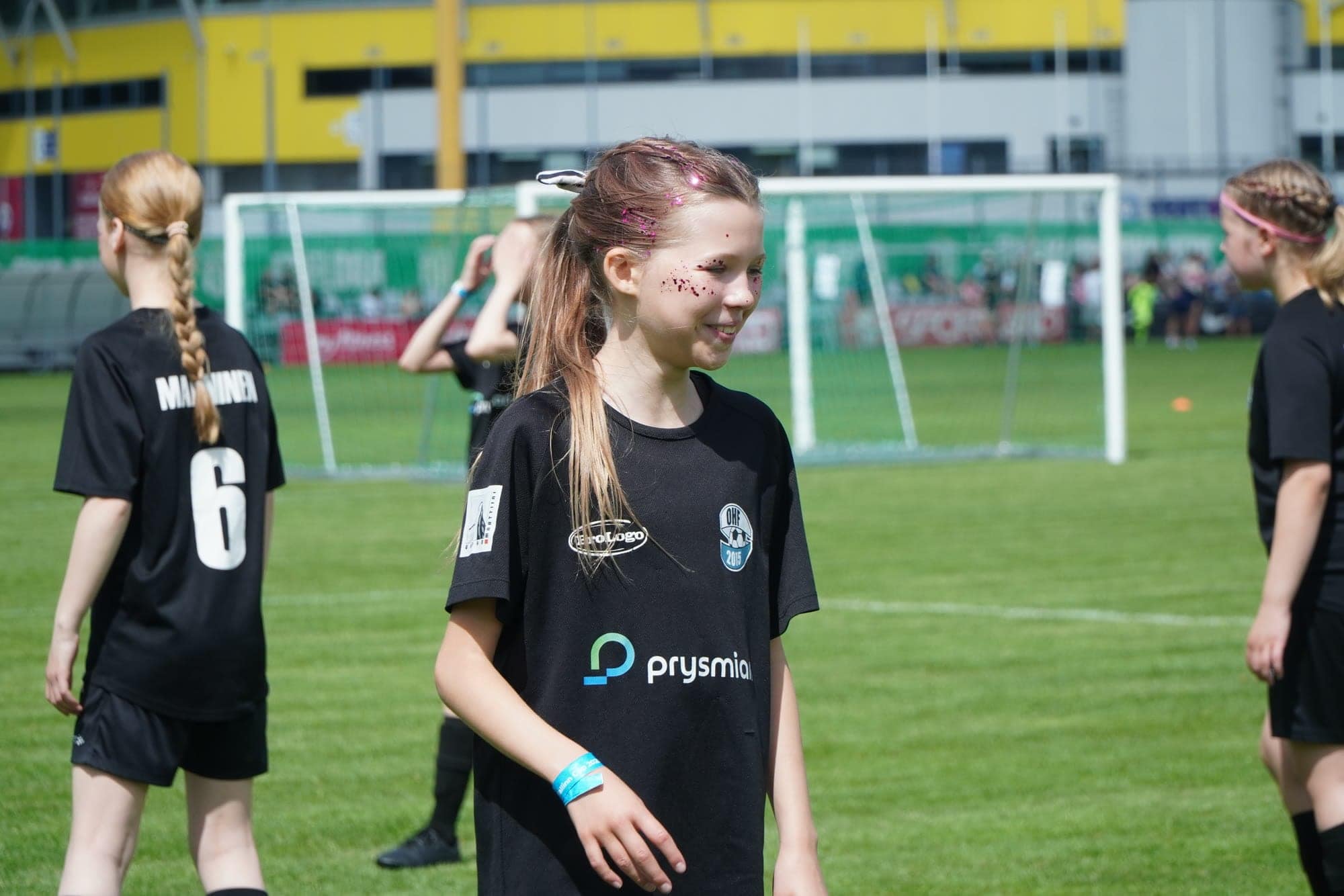 In club colours