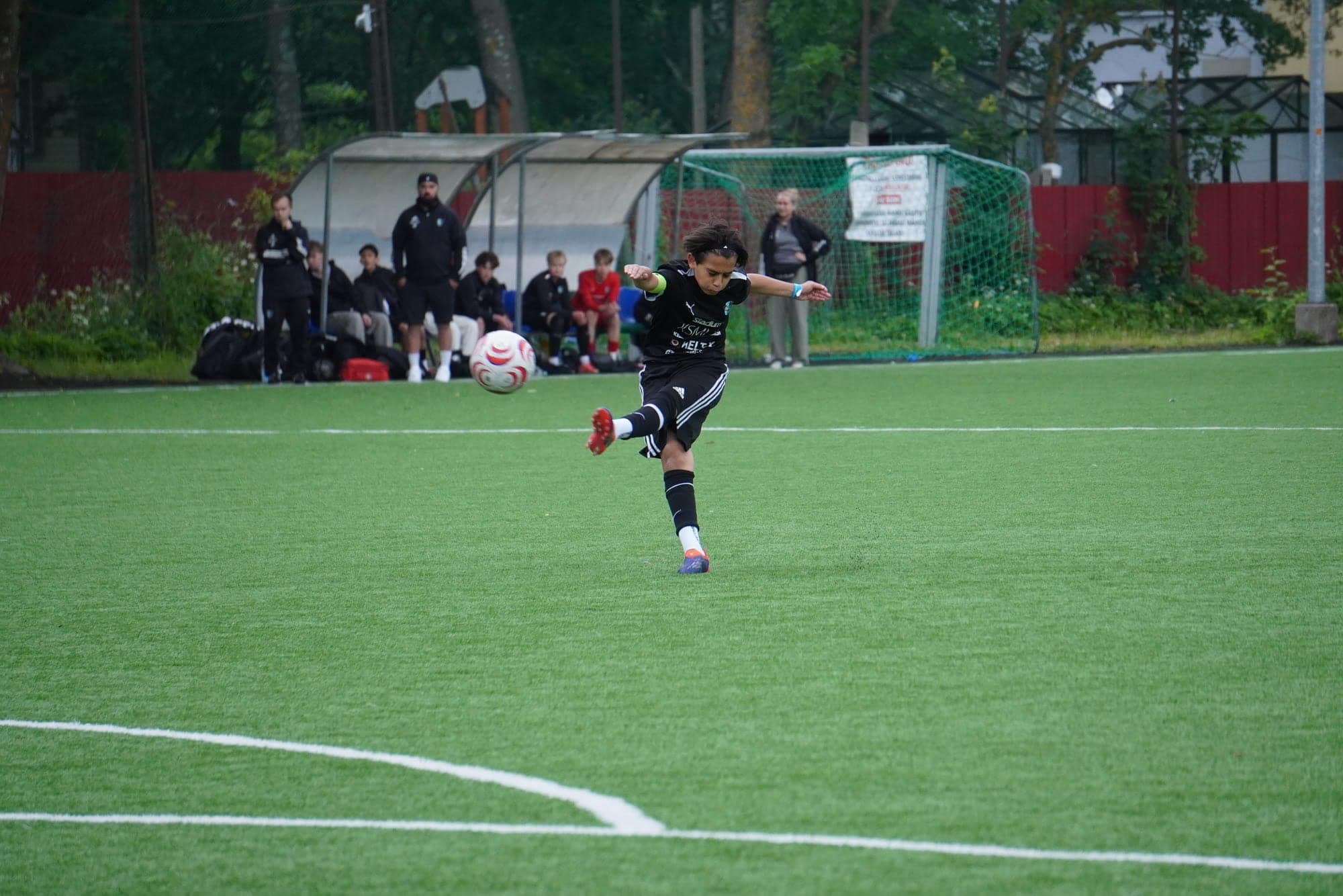 Alone on the pitch