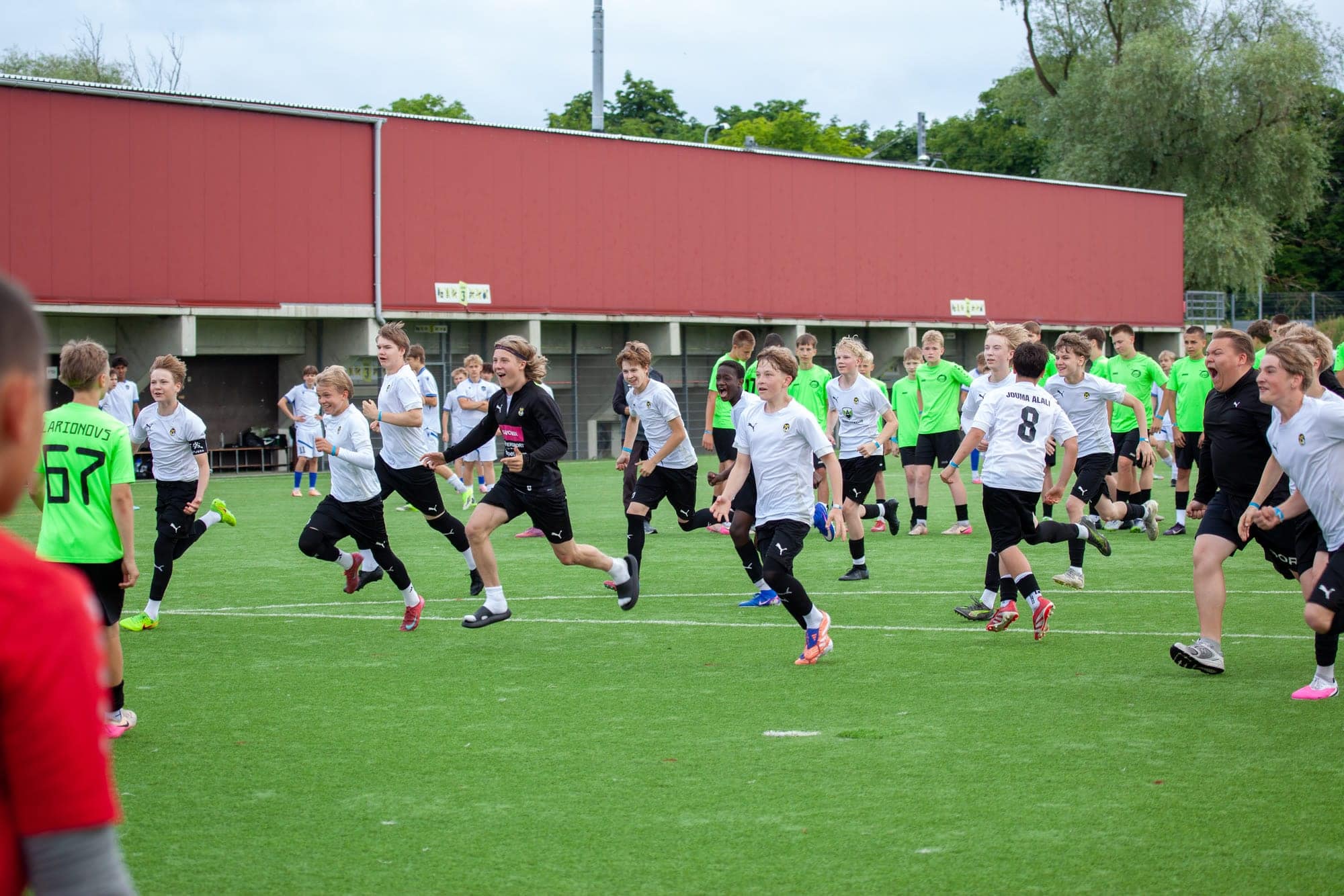 The pitches at their busiest