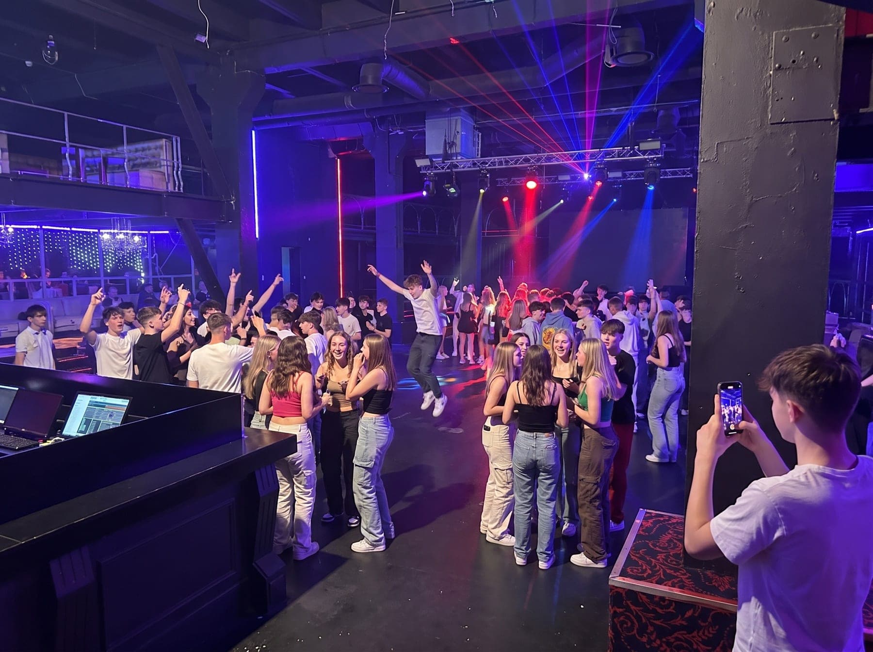 Players on the dancefloor at the Tallinn Cup disco